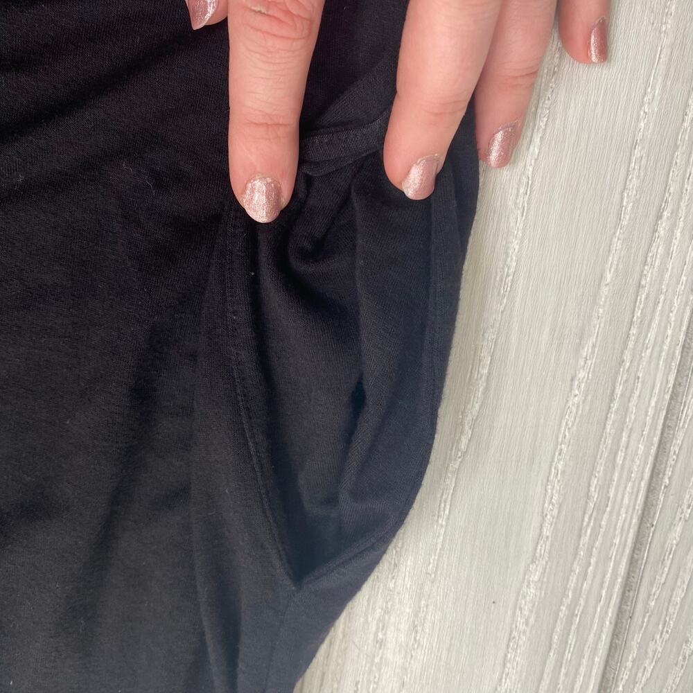 Antistar Black Stretchy Oversized Cropped Jumpsuit Size Small - Picture 8 of 11